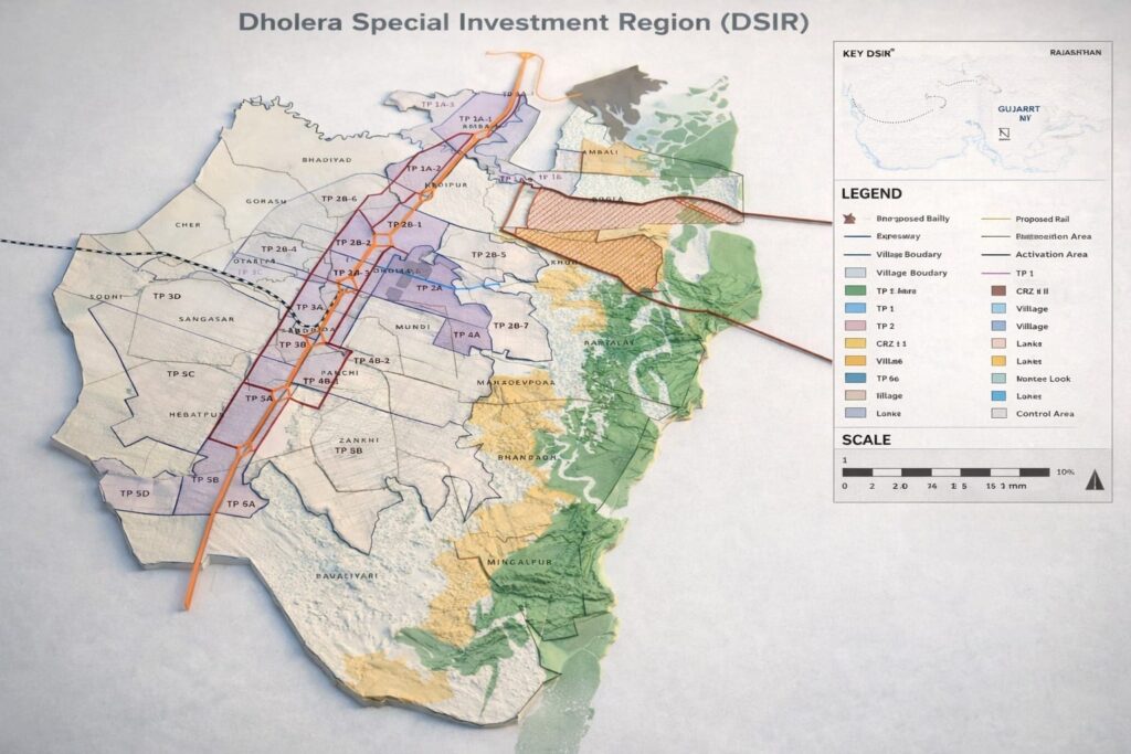 Dholera SIR TP Zones Map