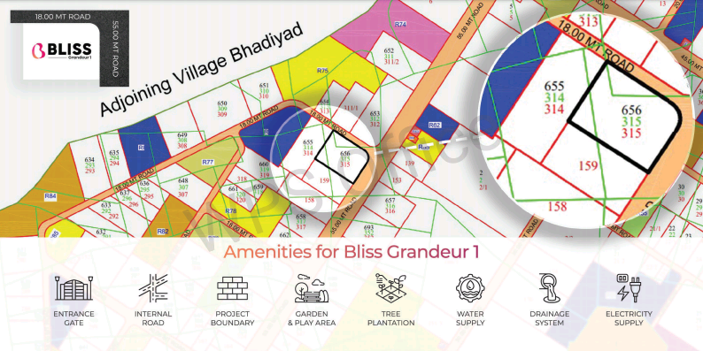 Dholera smart city plots layout satyajaa bliss grandeur amenities