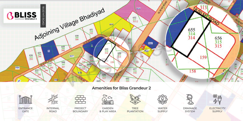 Dholera smart city plots layout satyajaa bliss grandeur amenities