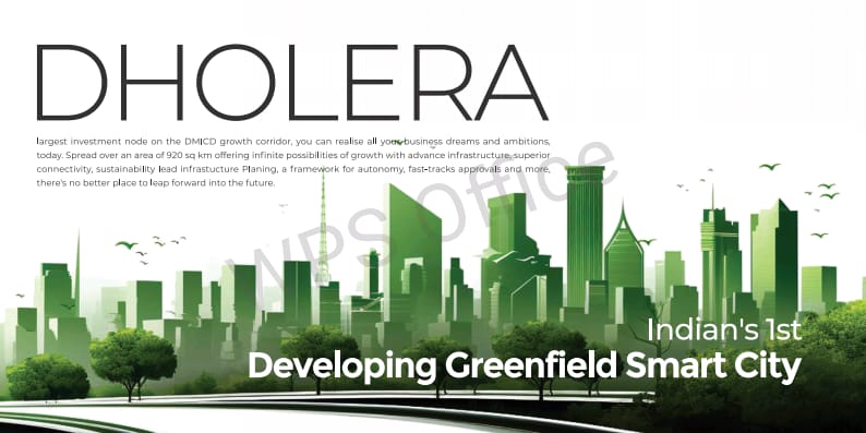 Dholera smart city india greenfield smart city development