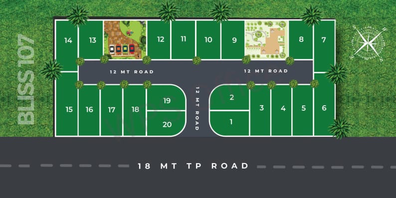Bliss 107 layout amenities Dholera smart city plots