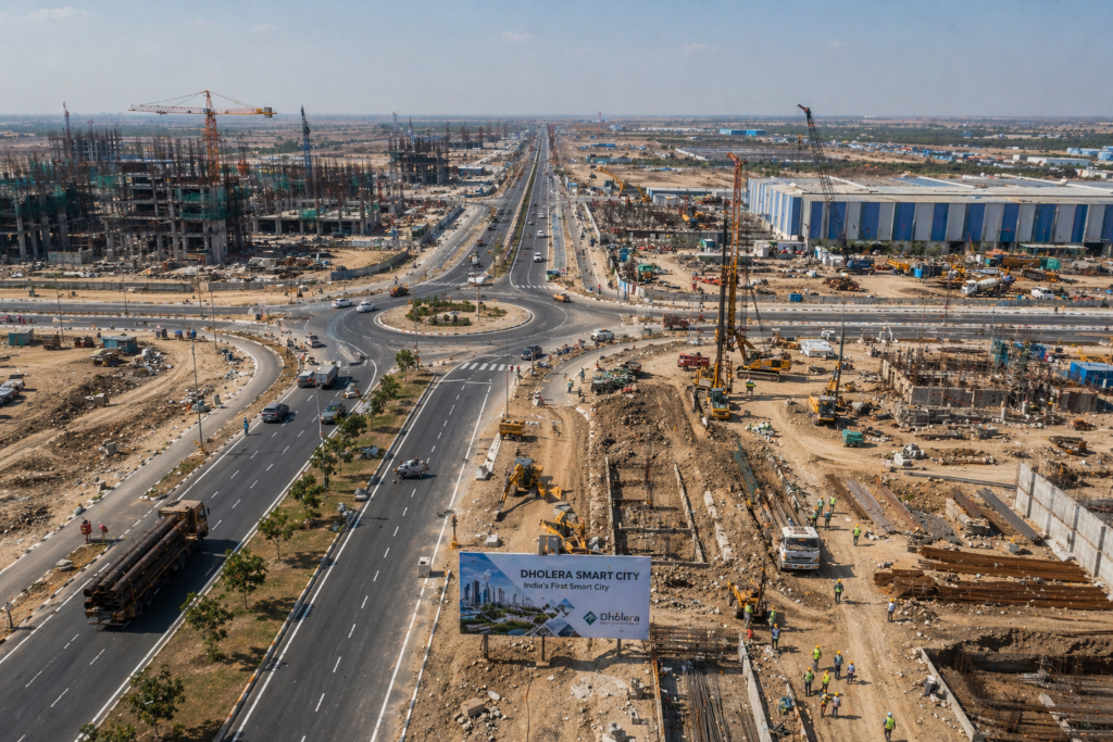 Buy Plot in Dholera Smart City development progress