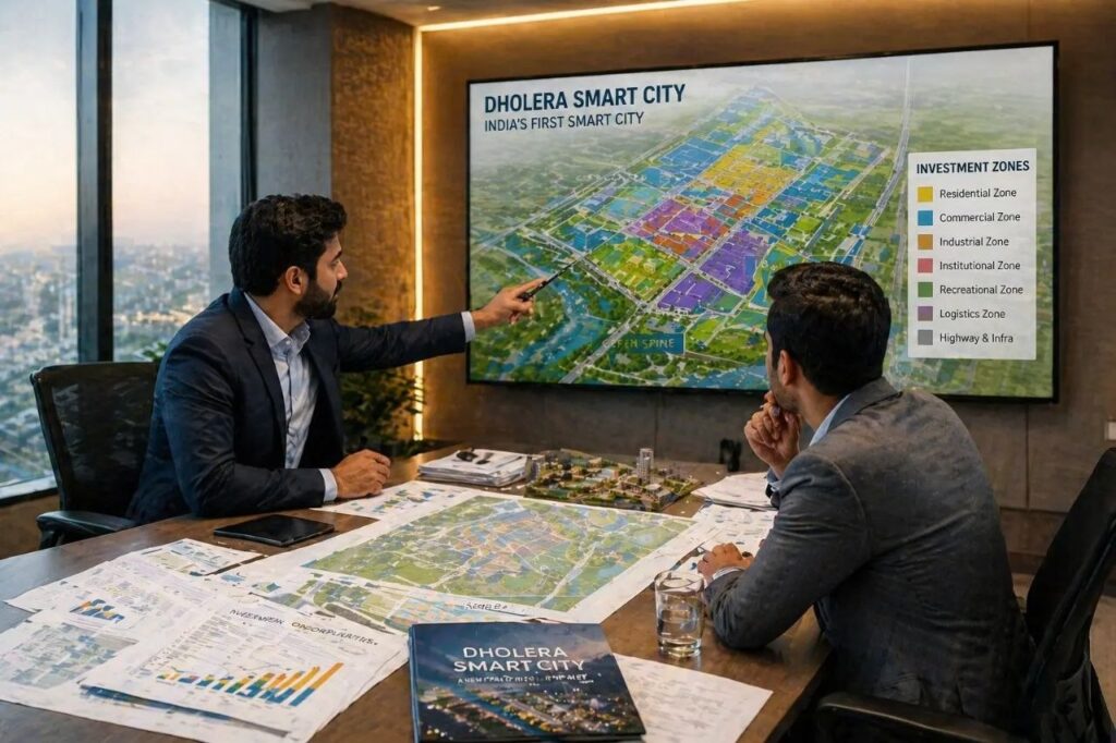 dholera smart city investment sectors