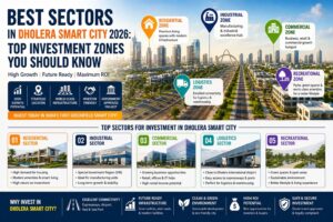 best sectors in dholera smart city 2026 top investment zones for property and land buyers