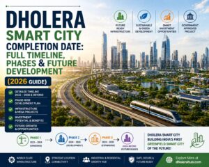 Dholera Smart City completion date full timeline phases and future development 2026 guide