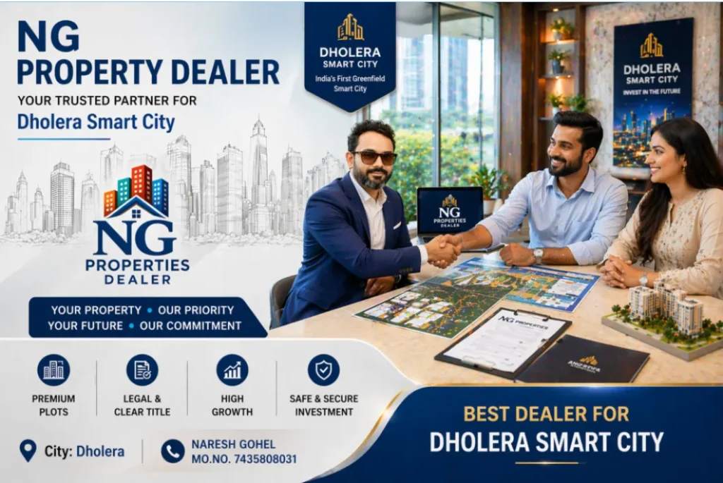 Dholera Smart City government approved real estate deal with trusted property dealer